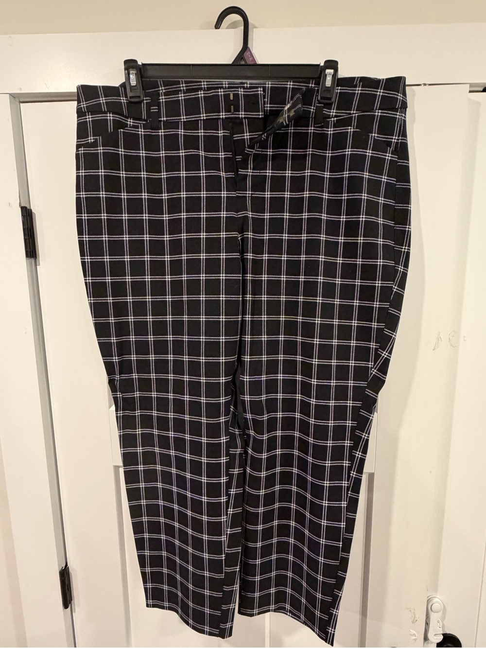 Black Plaid Women’s Dress Pants